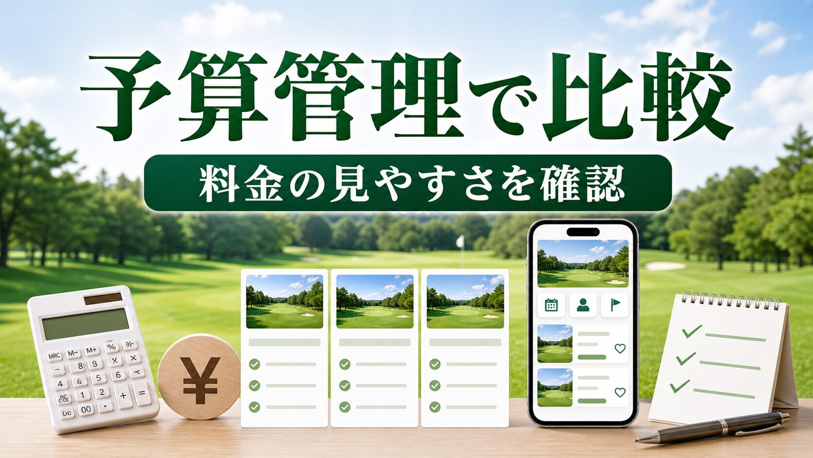 予算管理で選ぶゴルフ場予約サービス比較のアイキャッチ画像