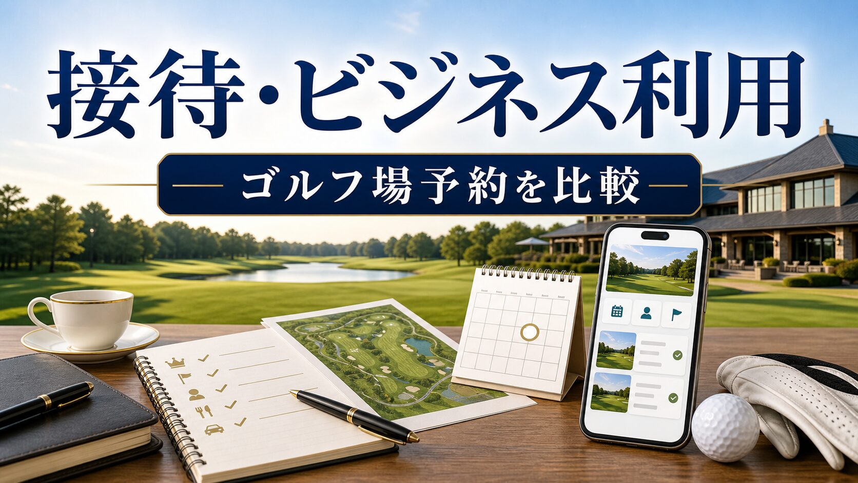 接待・ビジネス利用向けゴルフ場予約サービス比較のアイキャッチ画像