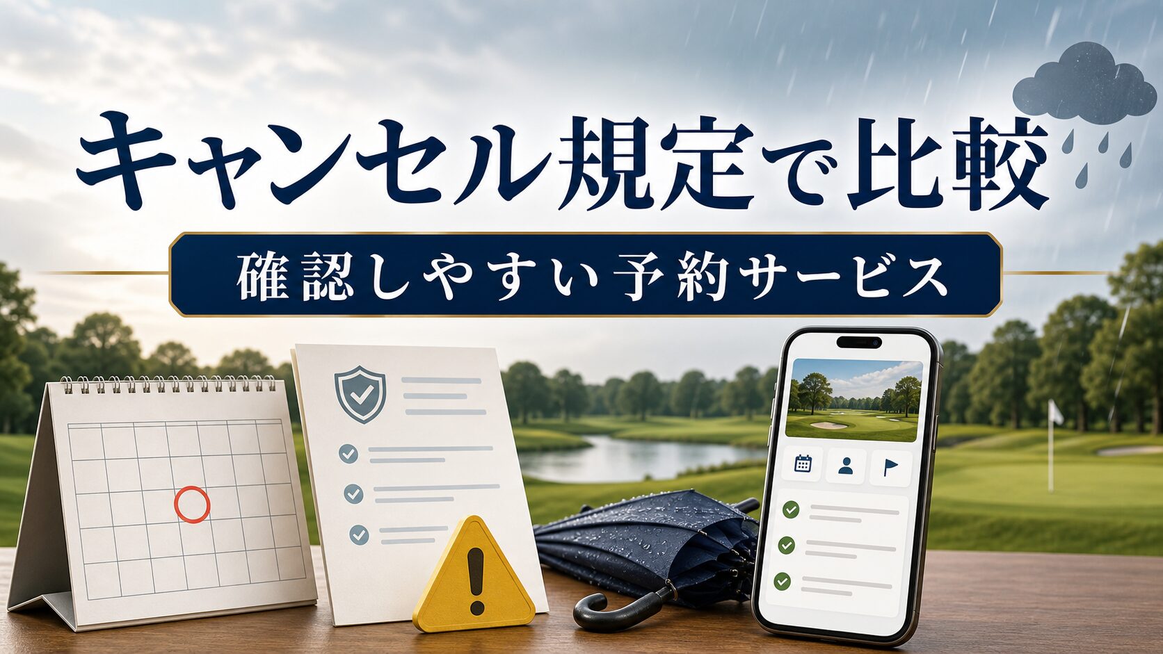 キャンセル規定の確認しやすさで選ぶゴルフ場予約サービス比較のアイキャッチ画像