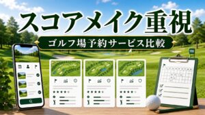 スコアメイク重視で選ぶゴルフ場予約サービス比較のアイキャッチ画像