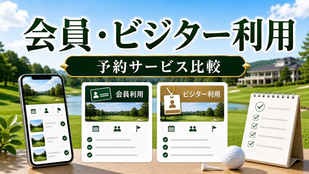 会員制・ビジター利用を比べやすい予約サービス比較のアイキャッチ画像
