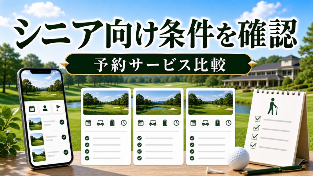 シニア向け条件を確認しやすい予約サービス比較のアイキャッチ画像