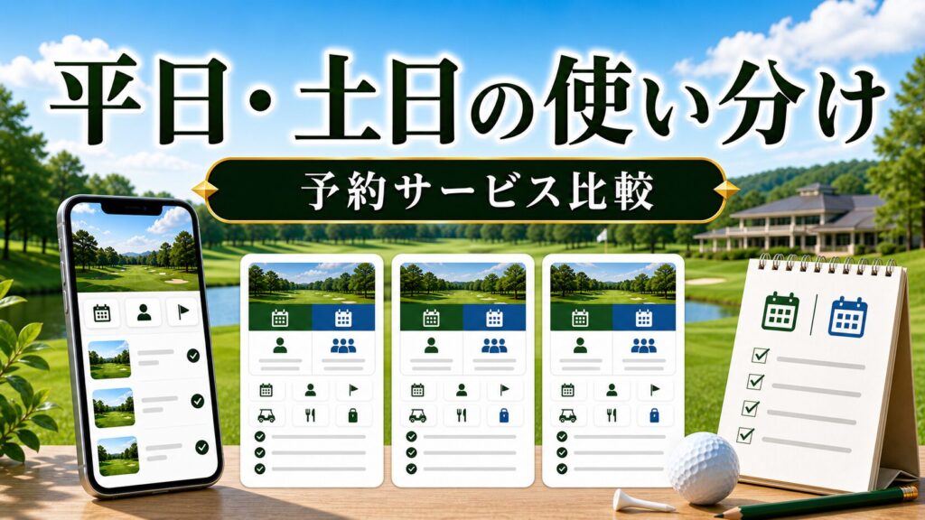 平日・土日で使い分ける予約サービス比較のアイキャッチ画像
