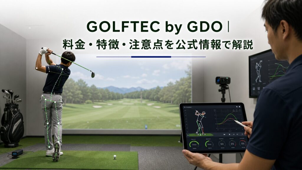 GOLFTEC by GDO｜料金・特徴・注意点を公式情報で解説のアイキャッチ画像