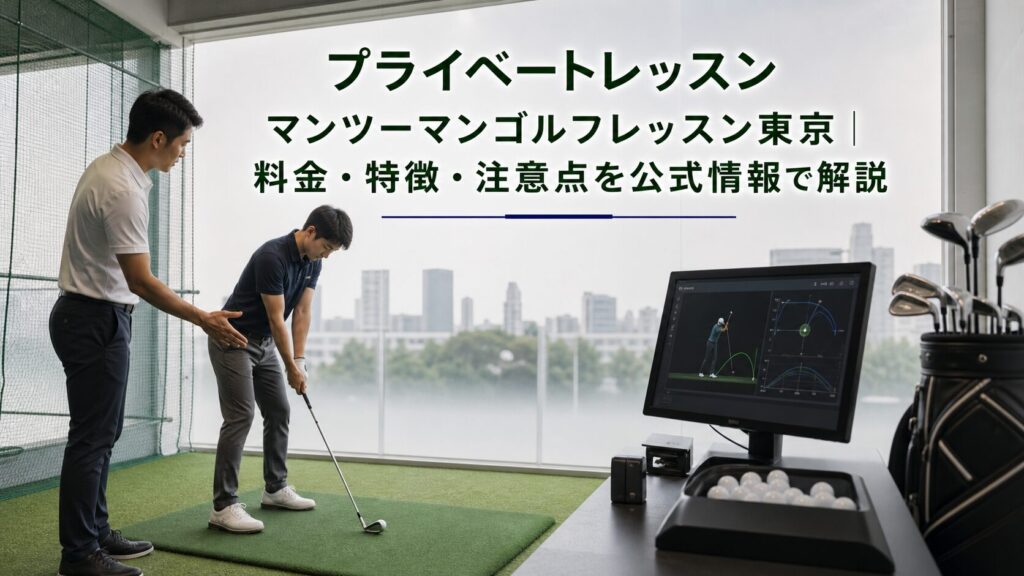 プライベートレッスン マンツーマンゴルフレッスン東京｜料金・特徴・注意点を公式情報で解説のアイキャッチ画像