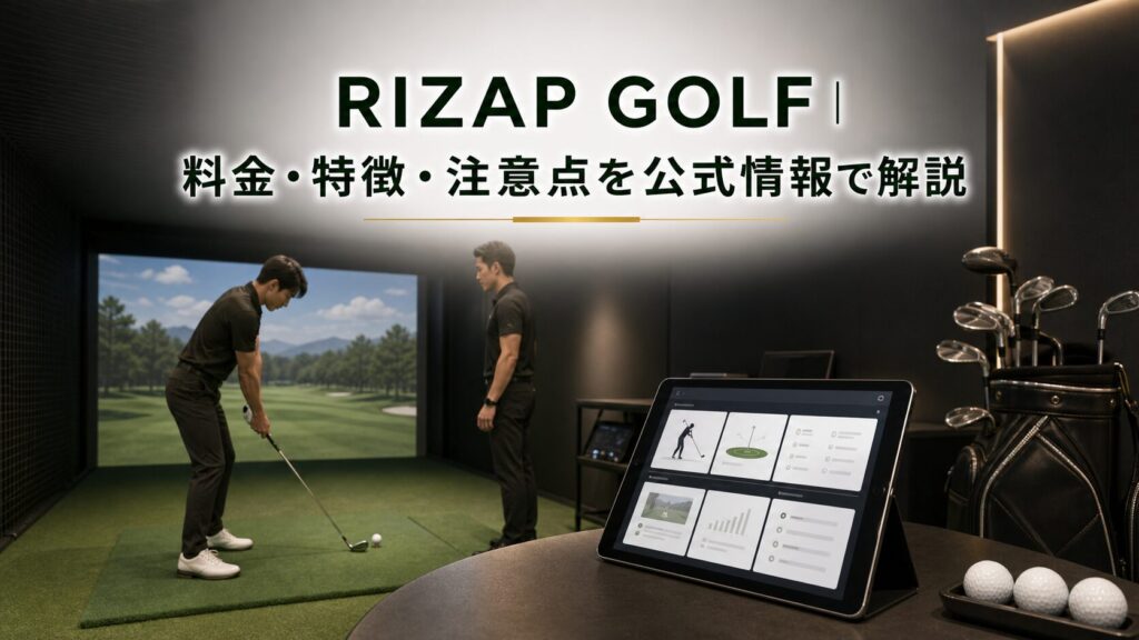 RIZAP GOLF｜料金・特徴・注意点を公式情報で解説のアイキャッチ画像
